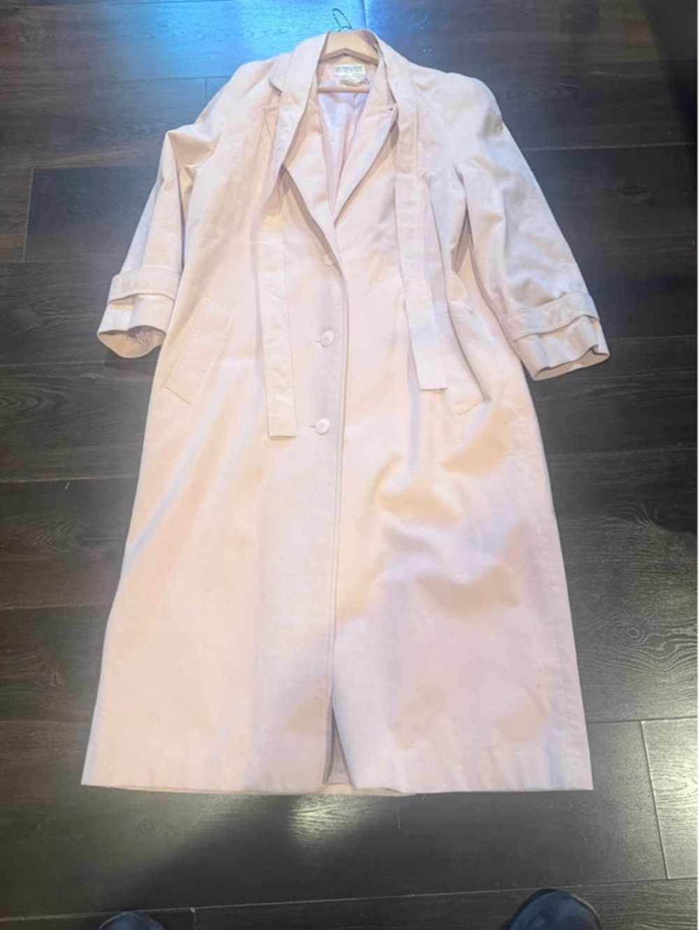 Ultrasuede Long Trench Coat Size 10